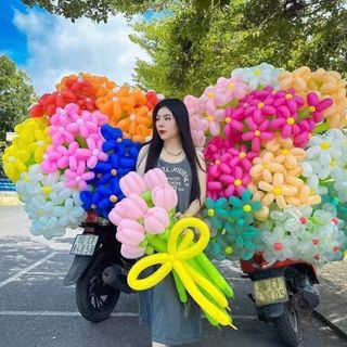 TÚI 50 BONG BÓNG DÀI+ 1 BƠM BÓNG+ 1 TỜ STICKER