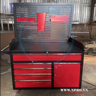 TỦ ĐỒ NGHỀ 6 NGĂN, KÈM GIÁ TREO ĐỒ NGHỀ