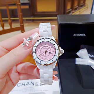 ĐỒNG HỒ NỮ CAO CẤP CHAZEL ĐÁ CERAMIC MẶT HỒNG SỐ HỘT