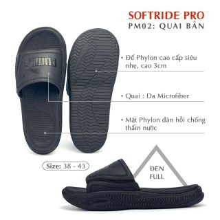 Dép mặt phylon siêu nhẹ quai microfiber hàn