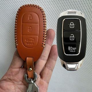 Bao da chìa khóa xe ô tô hyundai Accent 4 nút