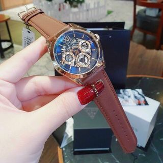 ĐỒNG HỒ NAM CAO CẤP GUEZ DÂY DA MẶT CHONOGRAP