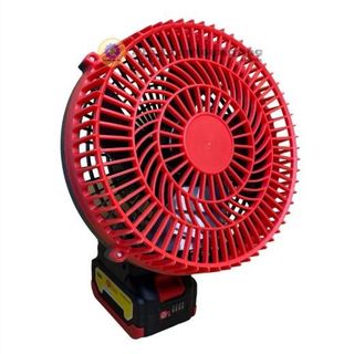 QUẠT TÍCH ĐIỆN LỒNG NHỰA 1 PIN 10CELL KÈM SẠC