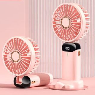 QUẠT MINI CẦM TAY MẪU 2025, ĐIỀU CHỈNH 5 TỐC ĐỘ GIÓ
