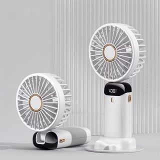 QUẠT MINI CẦM TAY MẪU 2025, ĐIỀU CHỈNH 5 TỐC ĐỘ GIÓ