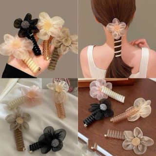 Dây Buộc Tóc Cao Su Co Giãn Hình Hoa Hướng Dương Thắt Nơ Thời Trang Cho Nữ