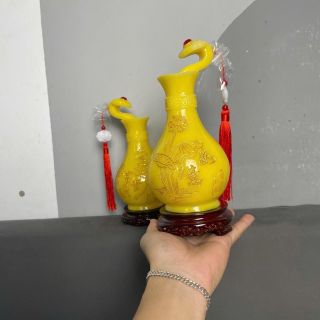 Cặp lục bình phong thủy cao 23cm ngang 10cm để bàn thờ ông thần tài thổ địa bình  tụ lộc