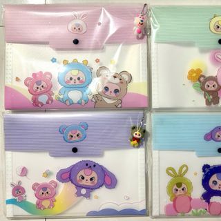 TÚI ĐỰNG TÀI LIỆU 8 NGĂN BABY THREE KÈM MÓC HOẠT HÌNH
