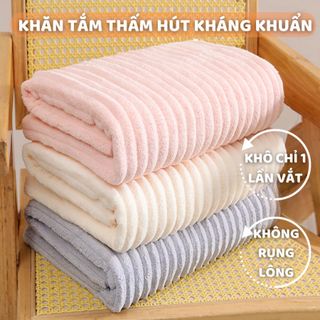 KHĂN TẮM SỢI CUỘN TO SIÊU THẤM HÚT