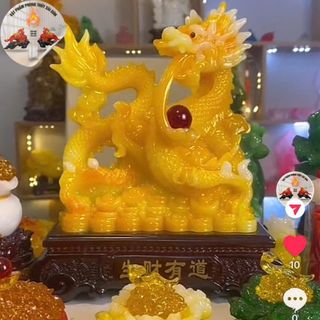 rồng phong thủy size cao 26*22cm tài lộc Decor Phòng Trang Trí Nhà Phòng Khách TẾT
