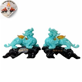 cặp tỳ hưu size 15cm và bát tụ bảo để bàn phong thủy tài lộc Decor Phòng Trang Trí Nhà Phòng Khách