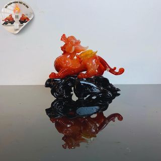 cặp tỳ hưu size 15cm và bát tụ bảo để bàn phong thủy tài lộc Decor Phòng Trang Trí Nhà Phòng Khách