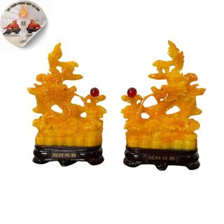 cặp rồng tranh trâu phong thủy size cao 22cm tài lộc Decor Phòng Trang Trí Nhà Phòng Khách