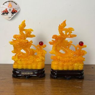 cặp rồng tranh trâu phong thủy size cao 22cm tài lộc Decor Phòng Trang Trí Nhà Phòng Khách