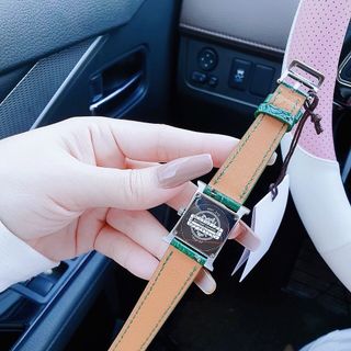 ĐỒNG HỒ NỮ CAO CẤP HEMET DÂY DA MẶT ĐÍNH FULL XOÀN