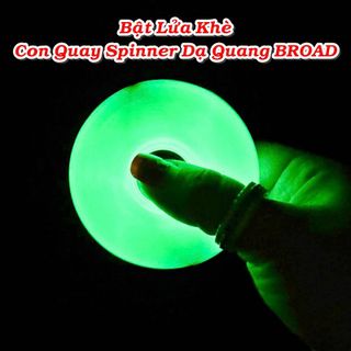 BẬT LỬA KHÈ GAS ĐÁ RẢNH TAY CON QUAY BROAD BD325 PHÁT SÁNG DẠ QUANG - XÀI GAS