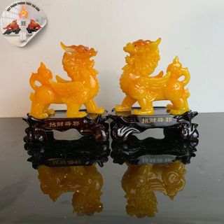 cặp tỳ hưu cao 15*13cm để bàn thờ tài địa phong thủy tài lộc Decor Phòng Trang Trí Nhà Phòng Khách tỳ  hưu tỳ  hưu