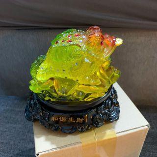 cóc ngậm đồng tiền cao 13cm - thiềm thừ phong thủy tài lộc Phòng Khách Trang Trí Nhà Decor Phòng