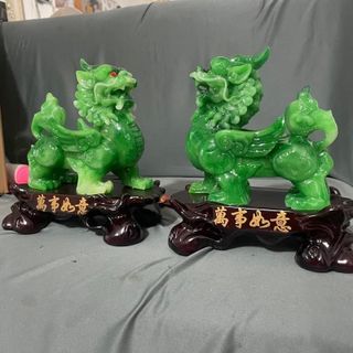 cặp tỳ hưu cao 20*20cm để bàn thờ tài địa phong thủy tài lộc Decor Phòng Trang Trí Nhà Phòng Khách tỳ  hưu tỳ  hưu