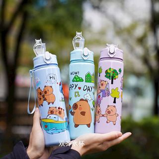 Bình nước trẻ em Capybara 700ml ( THÙNG 100C )
