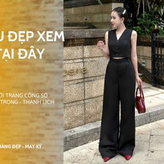 Quần tây nữ ống siêu rộng SNQ1-quần ống suông cạp cao, quần suông,quần tây ống rộng, quần ống suông