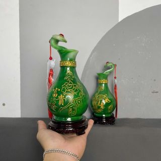 Cặp lục bình phong thủy cao 23cm ngang 10cm để bàn thờ ông thần tài thổ địa bình  tụ lộc