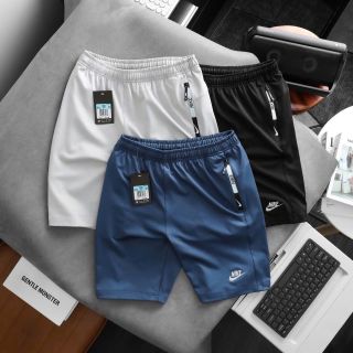 Short Nik thun poly dày dặn mịn mát 85k trơn láng, co giãn 4c, 3 túi khoá kéo. Size : m l xl 2xl 3xl /12221/8c 3 màu / ri 24c