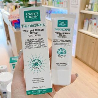 Kem Chống Nắng MartiDerm The Originals Proteos Screen SPF50+ Fluid Cream - 40 ml