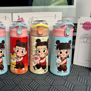 Bình giữ nhiệt Babythree Natra CUTE 500ML kèm ống hút