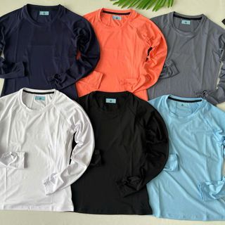 Áo tay dài nữ thun lạnh phối mới Phom chất chuẩn đẹp Size (ri8c) Tỷ lệ 12221 Tách nửa ri được