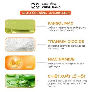 Kem chống nắng DC SUN SPF45 PA+++ UV Suncreen 40g