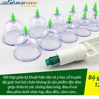 Bộ Giác Hơi 12 Ống (Thùng 30 Bộ)