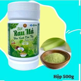 Bột rau má đậu xanh cần tây hộp 500 g thanh nhiệt cơ thể
