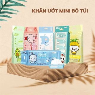 Khăn Giấy Ướt Mini (Thùng 48 Bịch x 8 gói)