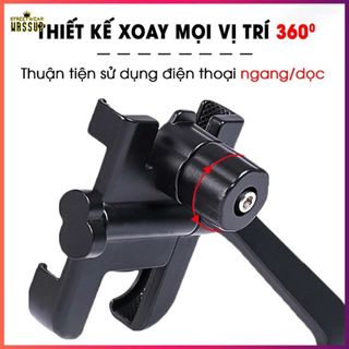 GIÁ ĐỠ ĐIỆN THOẠI C2 GẮN CHÂN GƯƠNG XE MÁY
