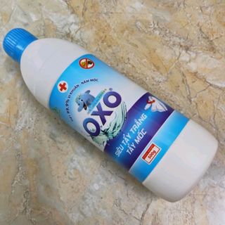 Nước siêu tẩy trắng, tẩy mốc quần áo OXO chai 500ml