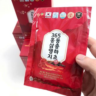 (SỈ GIÁ TỐT)Nước Hồng Sâm Linh Chi Đông Trùng 365 Hàn Quốc (70ml x 20gói)