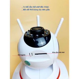 Camera yoosee 3 râu, xem đêm có màu 6Mpx ( thùng 30)