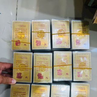 Sỉ Kim Bài Phật Bản Mệnh 12 Con Giáp