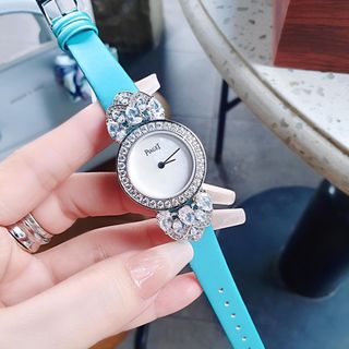 XẢ KHO ĐỒNG HỒ NỮ CAO CẤP PYAGET DÂY DA VIỀN XOÀN LÁ