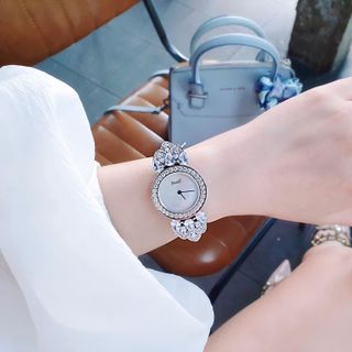 XẢ KHO ĐỒNG HỒ NỮ CAO CẤP PYAGET DÂY DA VIỀN XOÀN LÁ