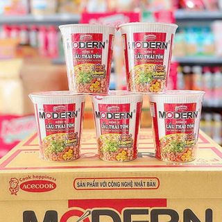 Thùng 24 ly mì Modern vị lẩu thái tôm 67g
