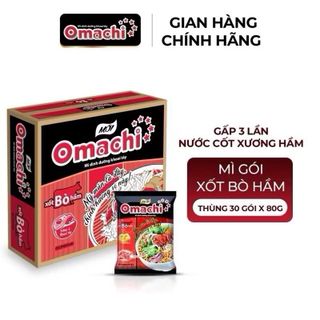 Thùng 30 Gói Mì Khoai Tây Omachi Gói 80g