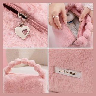 Túi đựng mỹ phẩm du lịch bằng lông nhung dễ thương xinh xắn -Le Anna & Nana