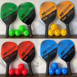 Vợt Pickleball X5 Sport kèm túi đựng , 2 vợt, 4 bóng-Bộ 2 vợt Pickleball và 4 bóng X5 Sportster kèm túi đựng