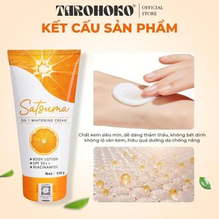 Bộ đôi chăm da body: Kem dưỡng da body 100g Satsuma 3in1 Whitening & Gel Tẩy tế bào chết Tarocco 50g - Le Anna & Nana