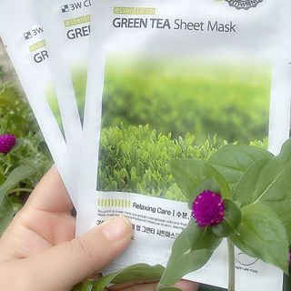 COM BO 10 MIẾNG MẶT NẠ TRÀ XANH 3WCLINIC GREENTEA SHEETMASK