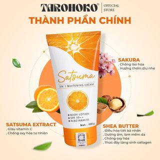 Kem dưỡng da body Satsuma 100g - Dưỡng ẩm, trắng da - Le Anna & Nana