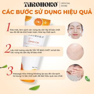 Gel tẩy tế bào chết Tarocco 50g dành cho da mặt và body - Le Anna & Nana