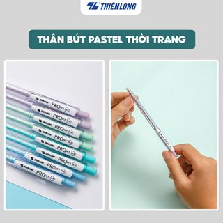 Hộp 20 bút bi Thiên Long Tl 105 pastel pro 027 - mực xanh